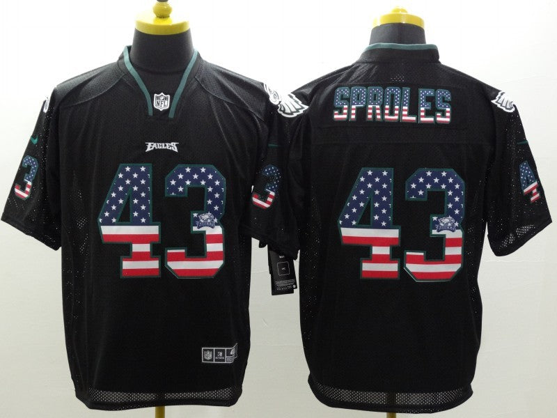 Men’s Philadelphia Eagles Darren Sproles #43 Black Jersey