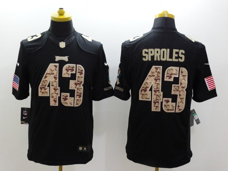 Men’s Philadelphia Eagles Darren Sproles #43 Black Jersey