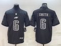 Men’s Philadelphia Eagles DeVonta Smith #6 Black RFLCTV Limited Jersey