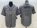 Men’s Philadelphia Eagles DeVonta Smith #6 Gray Jersey Joint Edition