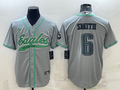 Men’s Philadelphia Eagles DeVonta Smith #6 Gray Jersey Joint Edition