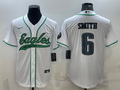Men’s Philadelphia Eagles DeVonta Smith #6 White Jersey Joint Edition
