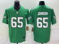 Men’s Philadelphia Eagles Fred Johnson #65 Kelly Green Jersey