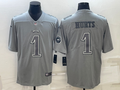Men’s Philadelphia Eagles Jalen Hurts #1 Gray Atmosphere Jersey