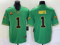Men’s Philadelphia Eagles Jalen Hurts #1 Kelly Green Jersey