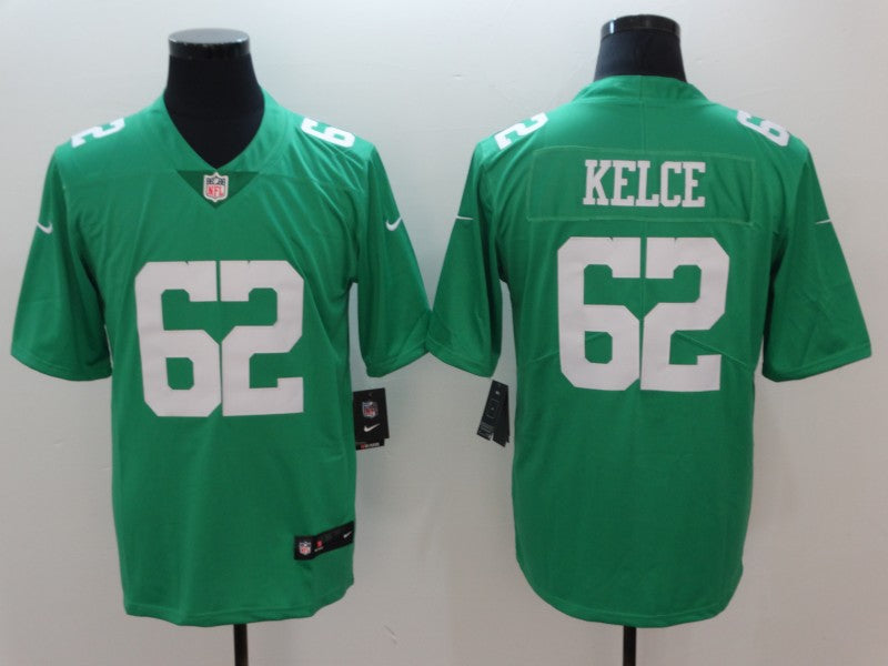 Men’s Philadelphia Eagles Jason Kelce #62 Green Jersey
