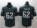 Men’s Philadelphia Eagles Jason Kelce #62 Midnight Green Jersey