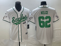 Men’s Philadelphia Eagles Jason Kelce #62 White Jersey Joint Edition