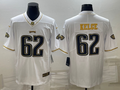 Men’s Philadelphia Eagles Jason Kelce #62 White Jersey