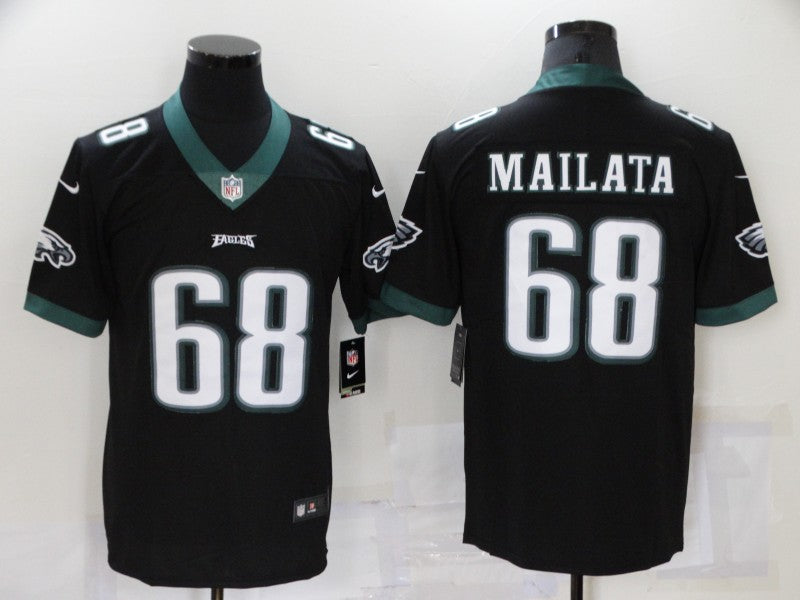 Men’s Philadelphia Eagles Jordan Mailata #68 Black Jersey