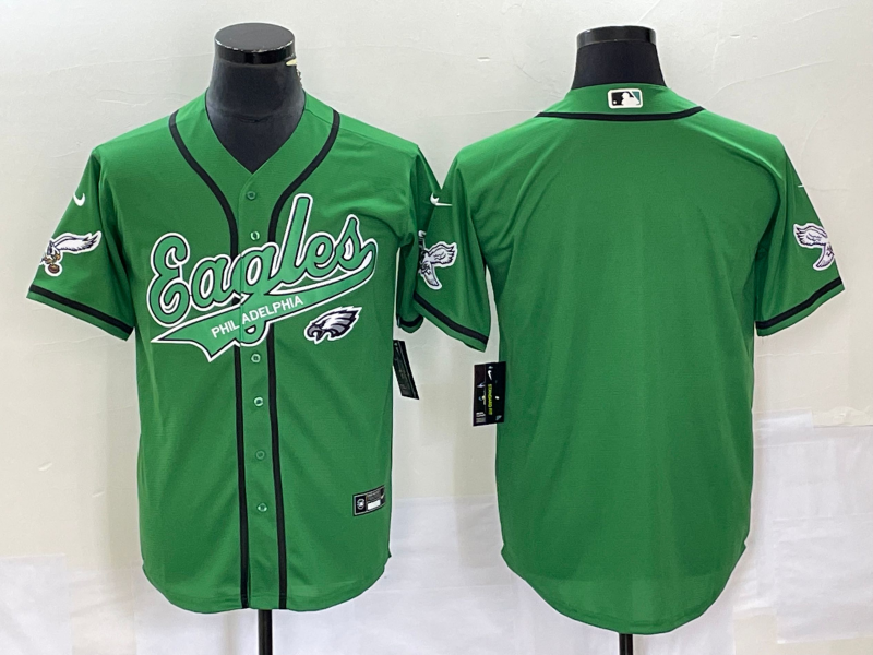 Men’s Philadelphia Eagles Kelly Green Blank Jersey