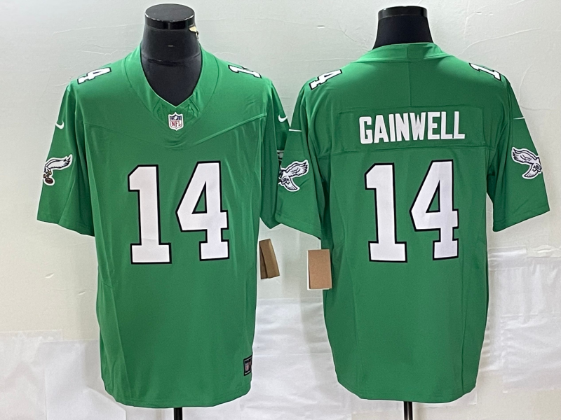 Men’s Philadelphia Eagles Kenneth Gainwell #14 Kelly Green Jersey