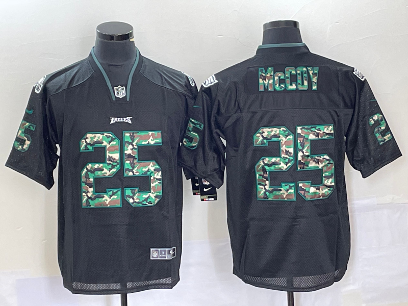 Men’s Philadelphia Eagles LeSean McCoy #25 Black Jersey