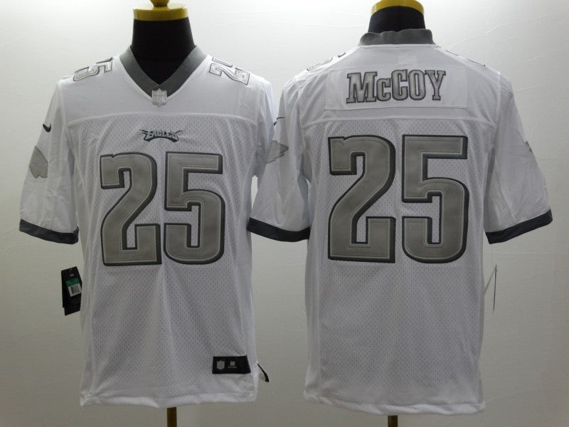 Men’s Philadelphia Eagles LeSean McCoy #25 White Jersey