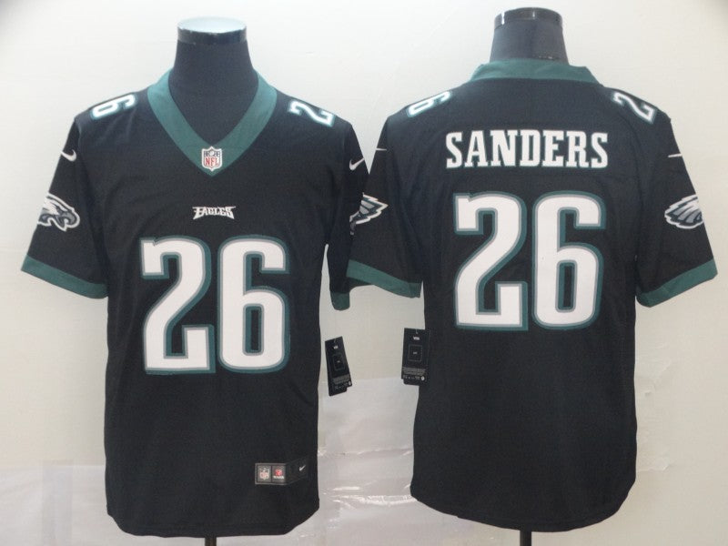 Men’s Philadelphia Eagles Miles Sanders #26 Black Jersey