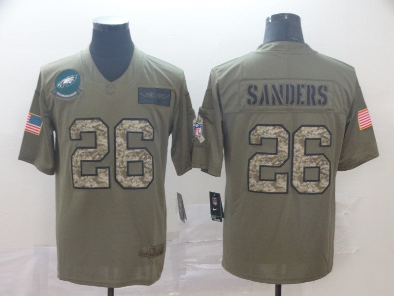 Men’s Philadelphia Eagles Miles Sanders #26 Brown Jersey