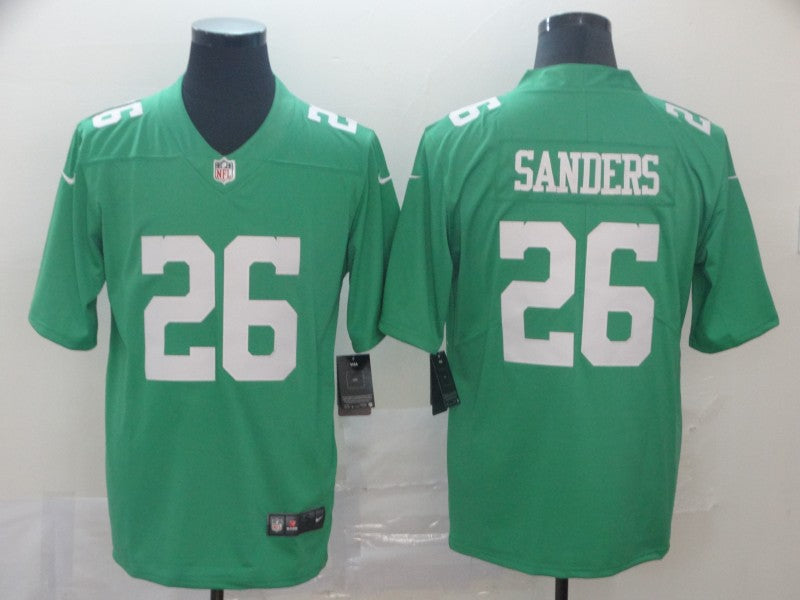 Men’s Philadelphia Eagles Miles Sanders #26 Green Jersey