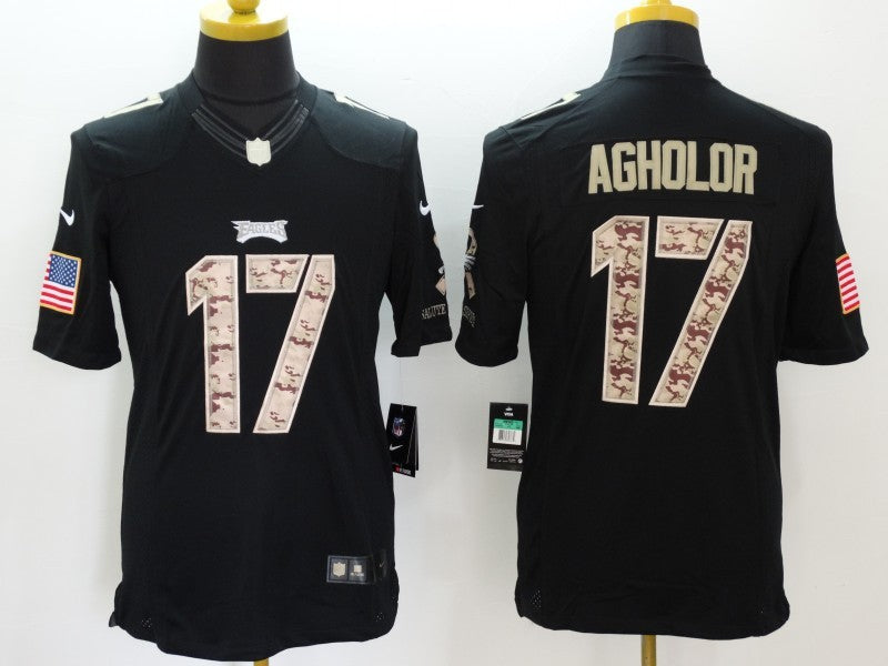 Men’s Philadelphia Eagles Nelson Agholor #17 Black Jersey