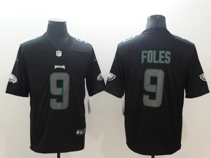 Men’s Philadelphia Eagles Nick Foles #9 Black Jersey