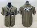 Men’s Philadelphia Eagles Olive 2022 Salute To Service Limited Jersey