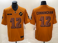 Men’s Philadelphia Eagles Randall Cunningham #12 Brown 2023 Salute To Service Retired Limited Jersey