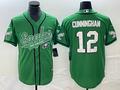 Men’s Philadelphia Eagles Randall Cunningham #12 Kelly Green Jersey Joint Edition