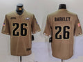 Men’s Philadelphia Eagles Saquon Barkley #26 Olive Salute To Service Jersey