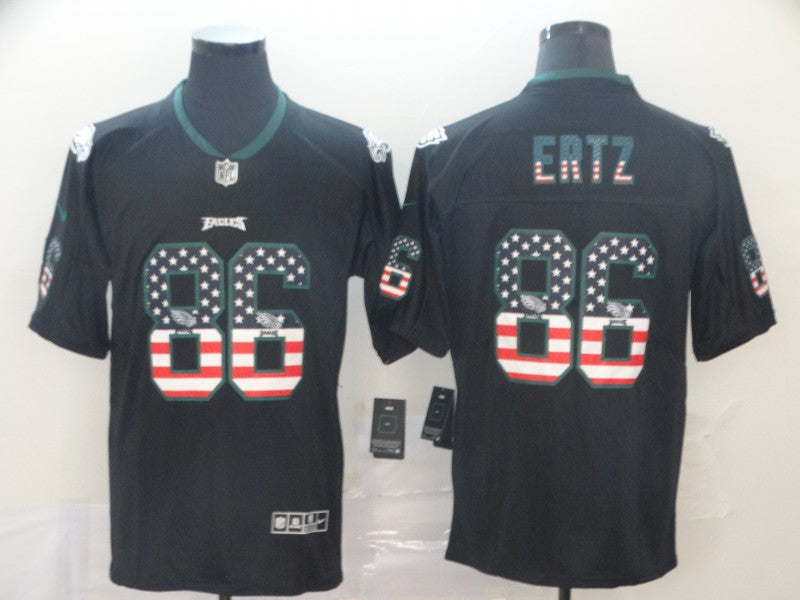 Men’s Philadelphia Eagles Zach Ertz #86 Black Jersey