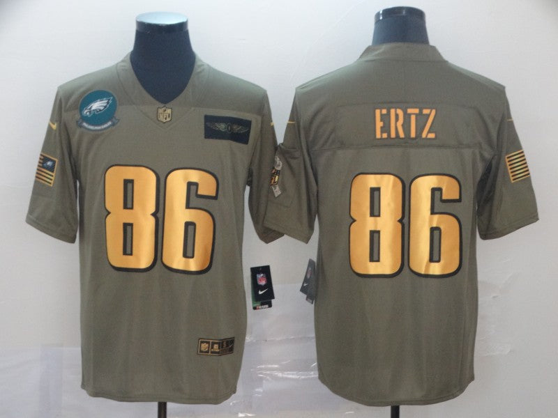 Men’s Philadelphia Eagles Zach Ertz #86 Brown Jersey