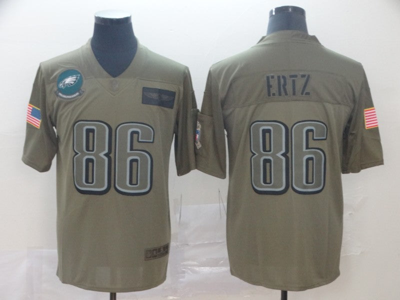 Men’s Philadelphia Eagles Zach Ertz #86 Brown Jersey