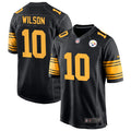 Men’s Pittsburgh Steelers #10 Roman Wilson Nike Black Alternate 2 Vapor F.U.S.E. Limited Jersey