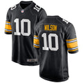 Men’s Pittsburgh Steelers #10 Roman Wilson Nike Black Big Number Alternate Vapor Limited Jersey