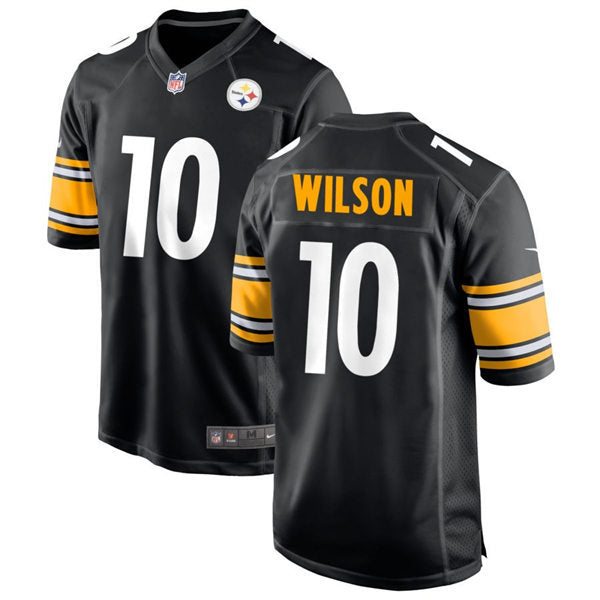 Men’s Pittsburgh Steelers #10 Roman Wilson Nike Black Vapor Limited Player Jersey