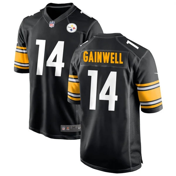 Men’s Pittsburgh Steelers #14 Kenneth Gainwell Nike Black Vapor F.U.S.E. Limited Jersey