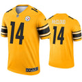 Mens Pittsburgh Steelers #14 Ray-Ray McCloud Nike Gold Inverted Legend Jersey