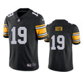 Men’s Pittsburgh Steelers #19 Calvin Austin Nike Black Big Number Alternate Vapor Limited Jersey