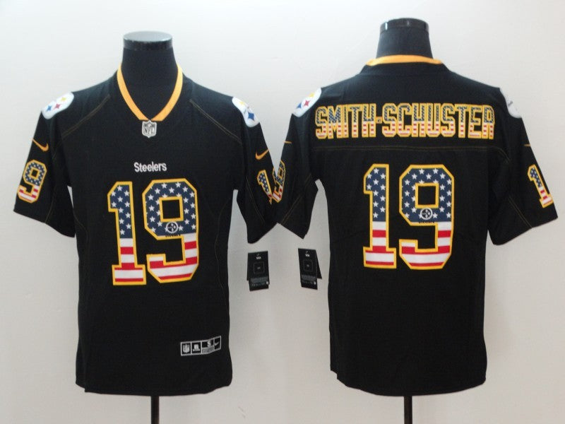 Men’s Pittsburgh Steelers #19 JuJu Smith-Schuster Black Alternate Jersey