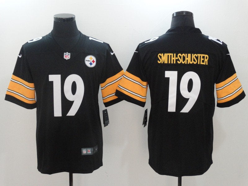 Men’s Pittsburgh Steelers #19 JuJu Smith-Schuster Nike Black Limited Football Jersey