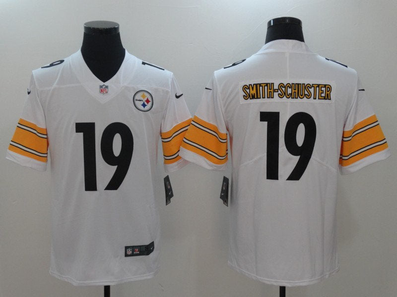 Men’s Pittsburgh Steelers #19 JuJu Smith-Schuster Nike White Game Football Jersey