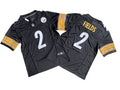 Men’s Pittsburgh Steelers #2 Justin Fields Nike Black Vapor F.U.S.E. Limited Jersey