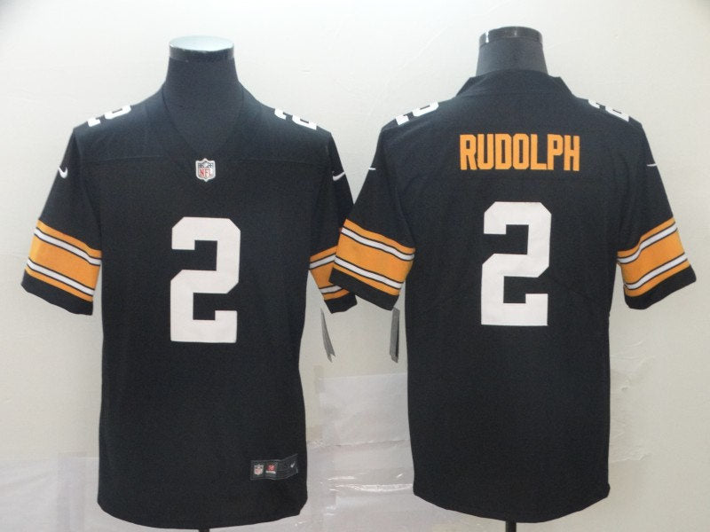 Men’s Pittsburgh Steelers #2 Mason Rudolph Nike Black Alternate Football Jersey