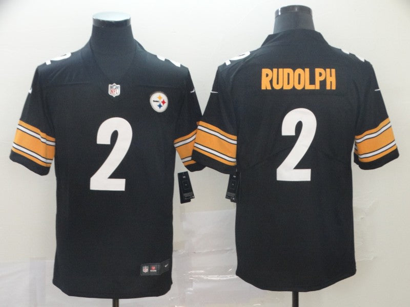 Men’s  Pittsburgh Steelers #2 Mason Rudolph Nike Black Player Game Football Jersey