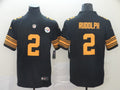 Men’s Pittsburgh Steelers #2 Mason Rudolph Nike Black Vapor Untouchable Color Rush Jersey