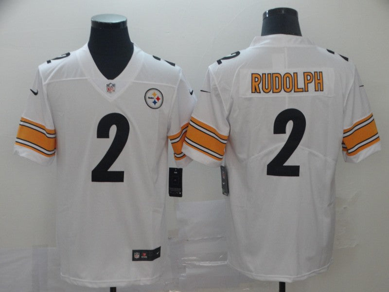 Men’s Pittsburgh Steelers #2 Mason Rudolph Nike White Game Football Jersey