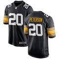 Men’s Pittsburgh Steelers #20 Patrick Peterson Nike Black Big Number Alternate Vapor Limited Jersey