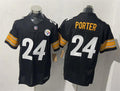Men’s Pittsburgh Steelers #24 Joey Porter Jr. Nike Black Vapor Limited Player Jersey