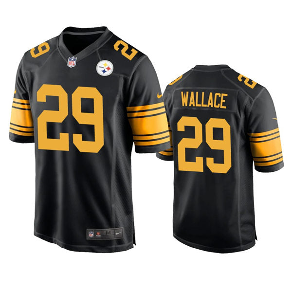 Men’s Pittsburgh Steelers #29 Levi Wallace Nike Black Alternate 2 Vapor F.U.S.E. Limited Jersey