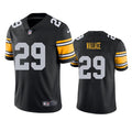 Men’s Pittsburgh Steelers #29 Levi Wallace  Nike Black Big Number Alternate Vapor Limited Jersey