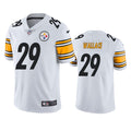 Men’s Pittsburgh Steelers #29 Levi Wallace Nike White Vapor Limited Player Jersey