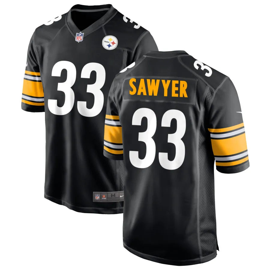 Men’s Pittsburgh Steelers #33 Jack Sawyer Nike Black Vapor F.U.S.E. Limited Jersey